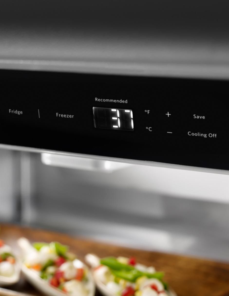 Refrigerador bottom mount Kitchenaid 21 pies cúbicos no frost y fábrica de hielo KBBR306ESS
