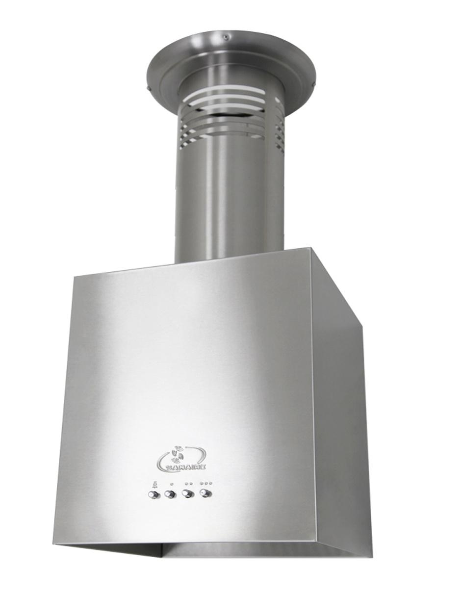 Campana de isla Sanaire CA BER 33 P SS de acero inoxidable