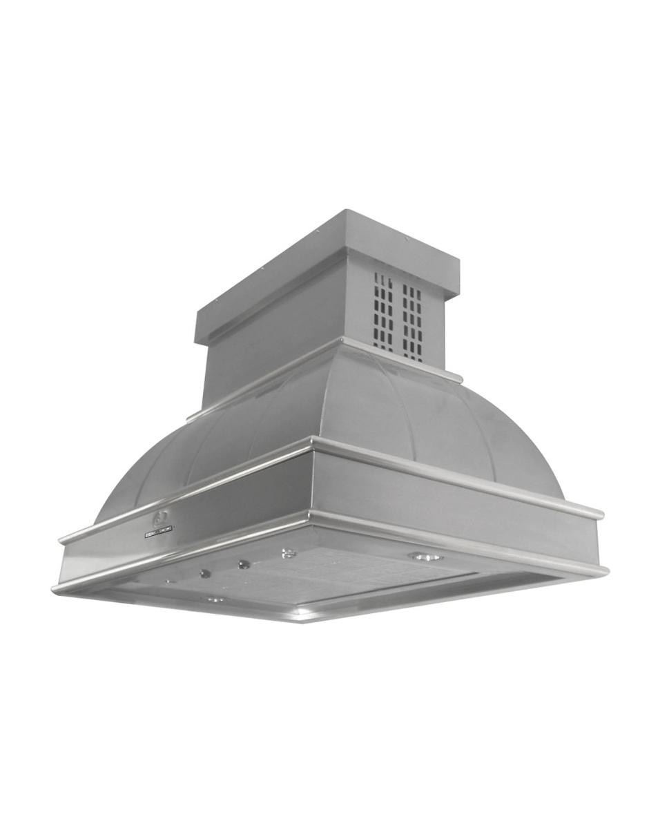 Campana de isla Sanaire CA IR 100 P SS de acero inoxidable