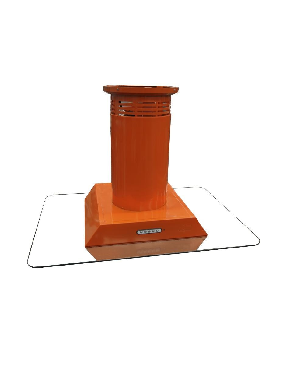 Campana de isla Sanaire HER 90 CM C de cristal templado