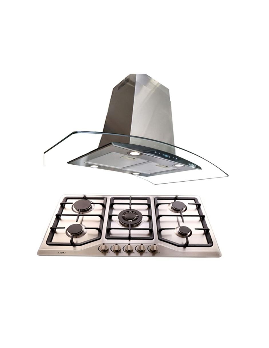 Campana de pared Ventex + Vesta de acero inoxidable Campana de pared Ventex + Vesta de acero inoxidable