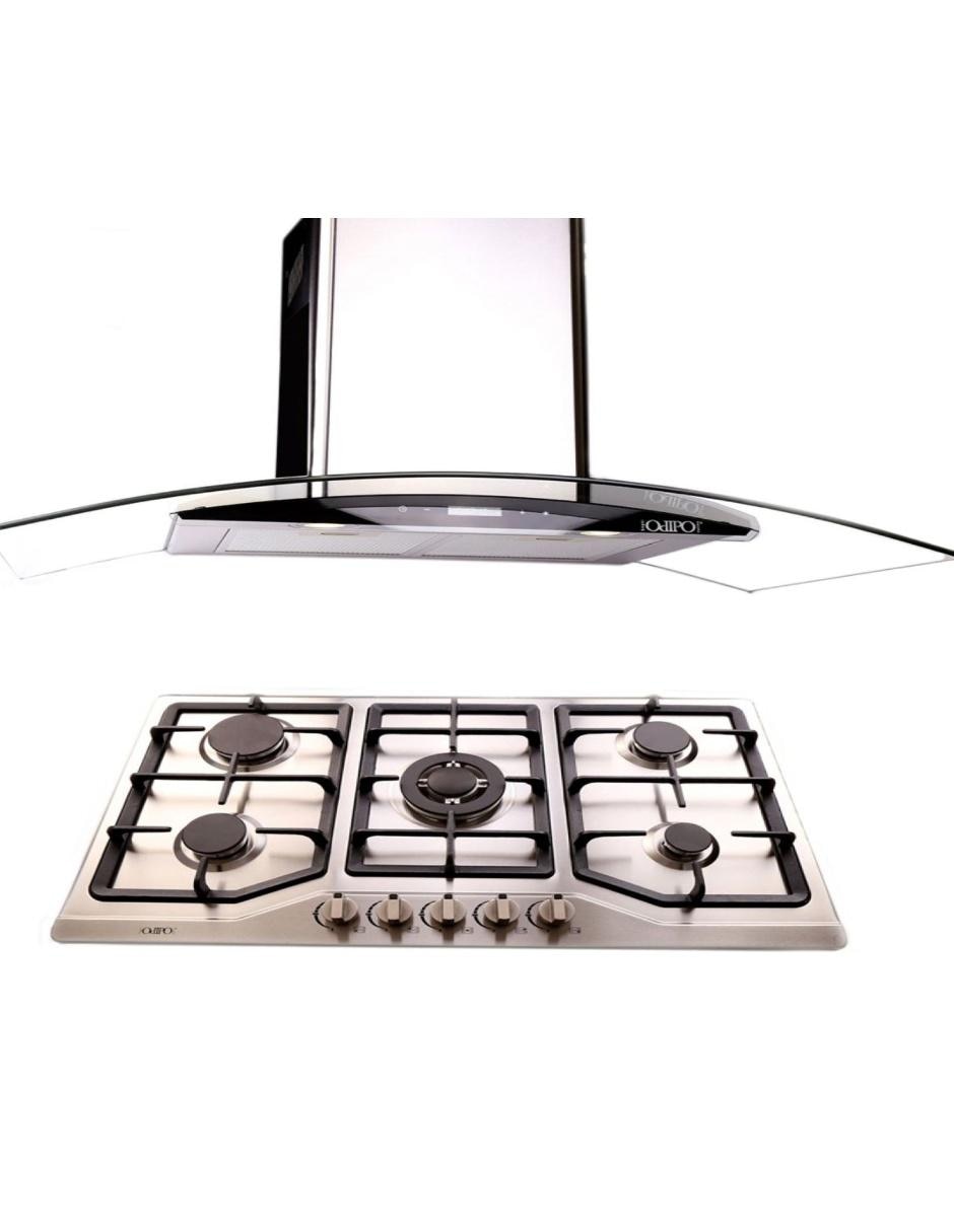 Combo de campana + parrilla Matrix + Vesta de acero inoxidable