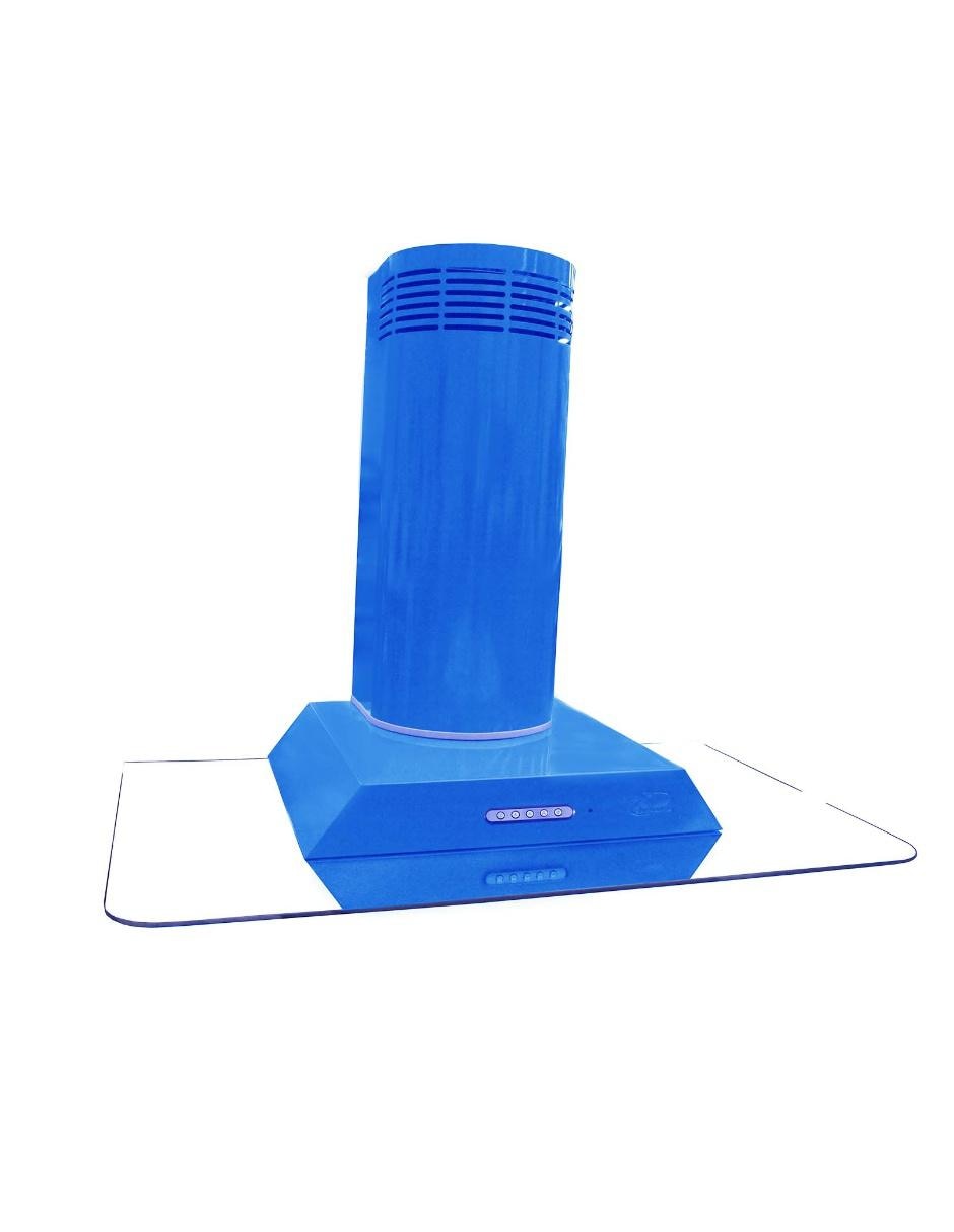 Campana de pared Sanaire CA HER 090 P de cristal templado