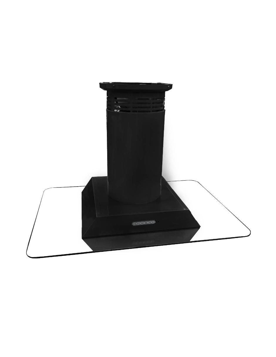 Campana de isla Sanaire HER 90 CM C de acero inoxidable