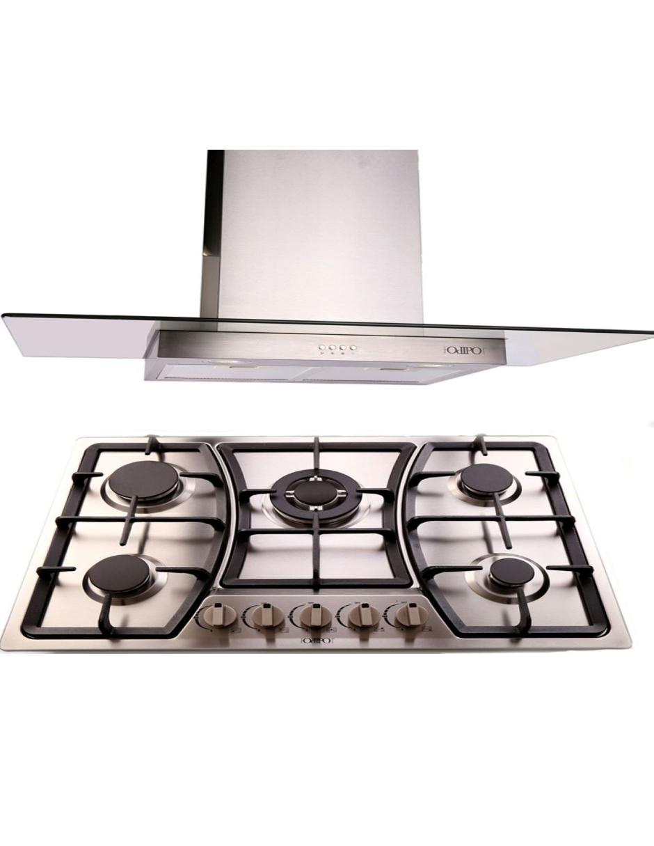 Imagen de producto Combo campana de cocina Odipo TELUX + VIGNUS de acero inoxidable