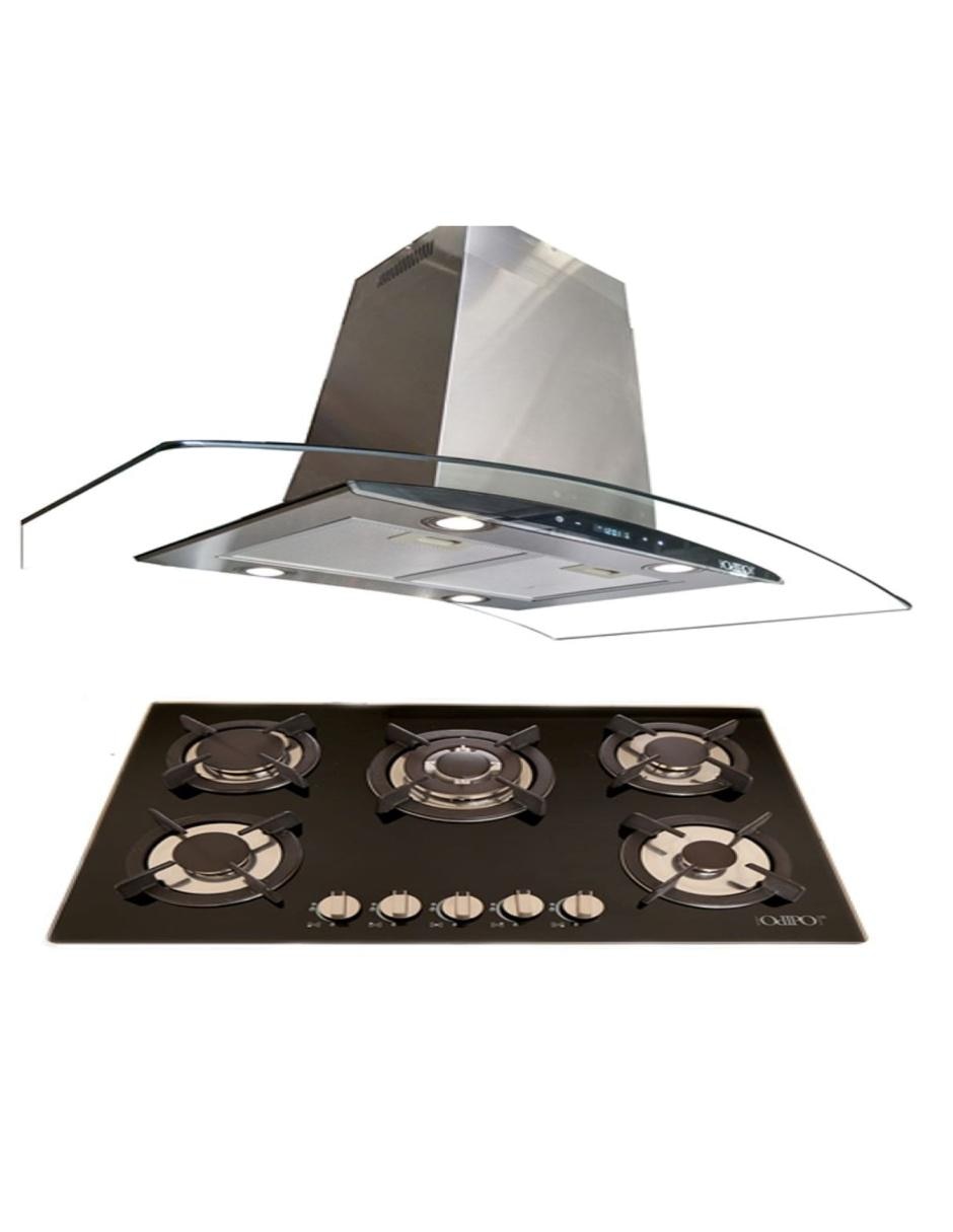 Campana de isla Ventex + Capella de acero inoxidable