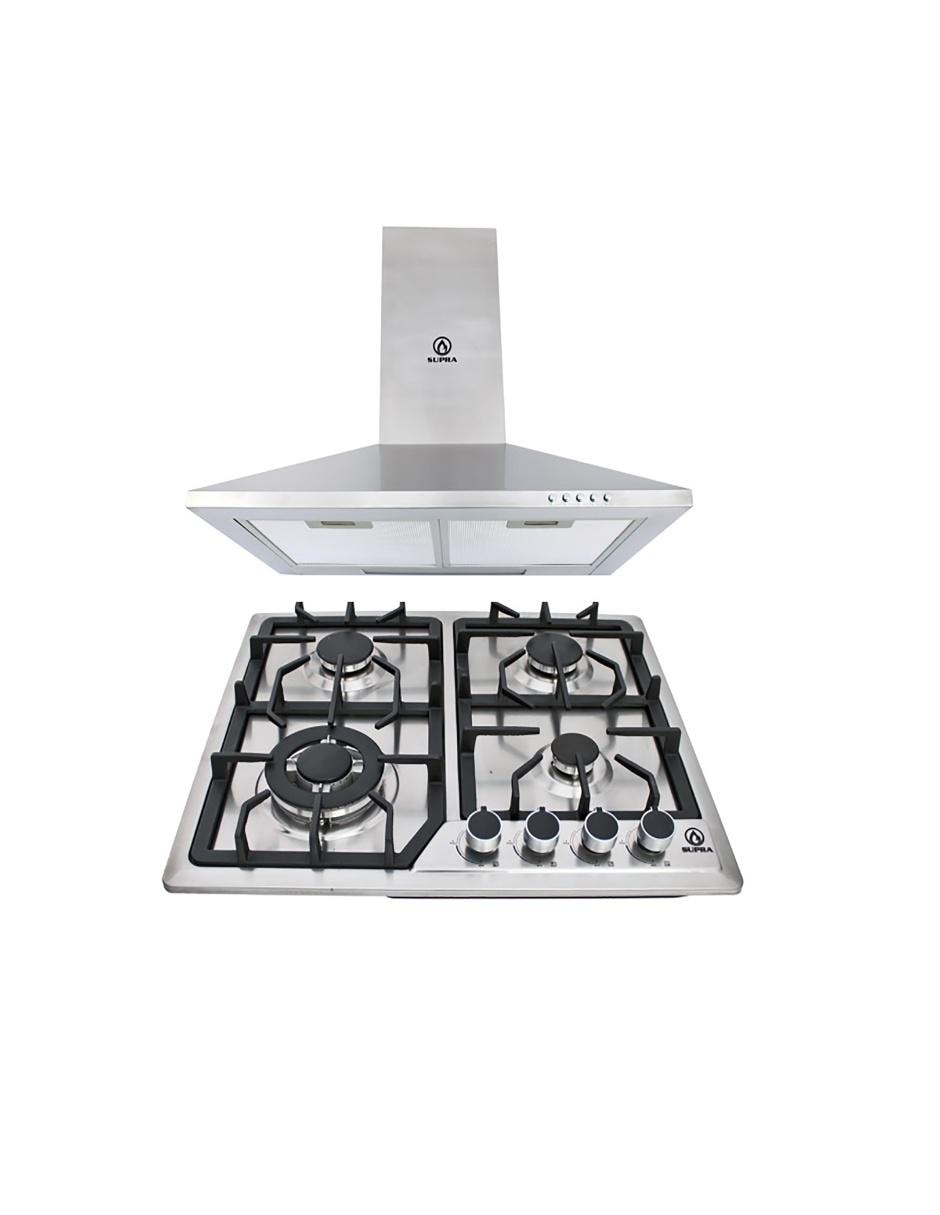 Combo campana de cocina Supra ELBA de acero inoxidable