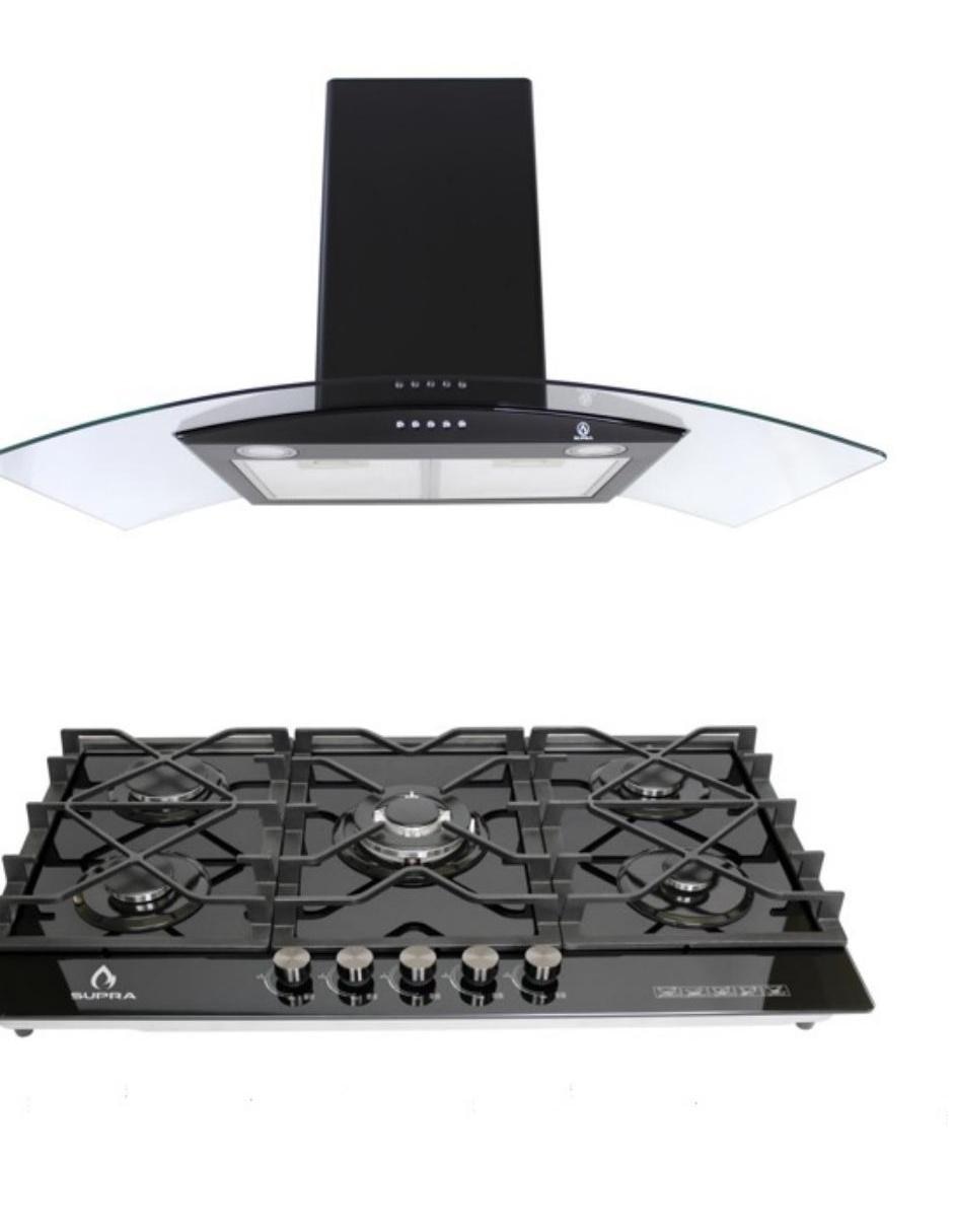 Combo campana de cocina Supra C9-16-BB de acero inoxidable
