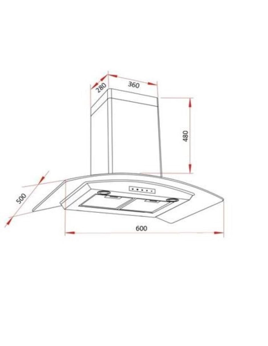 Combo campana de cocina Odipo Marex Plus + Clio de cristal templado