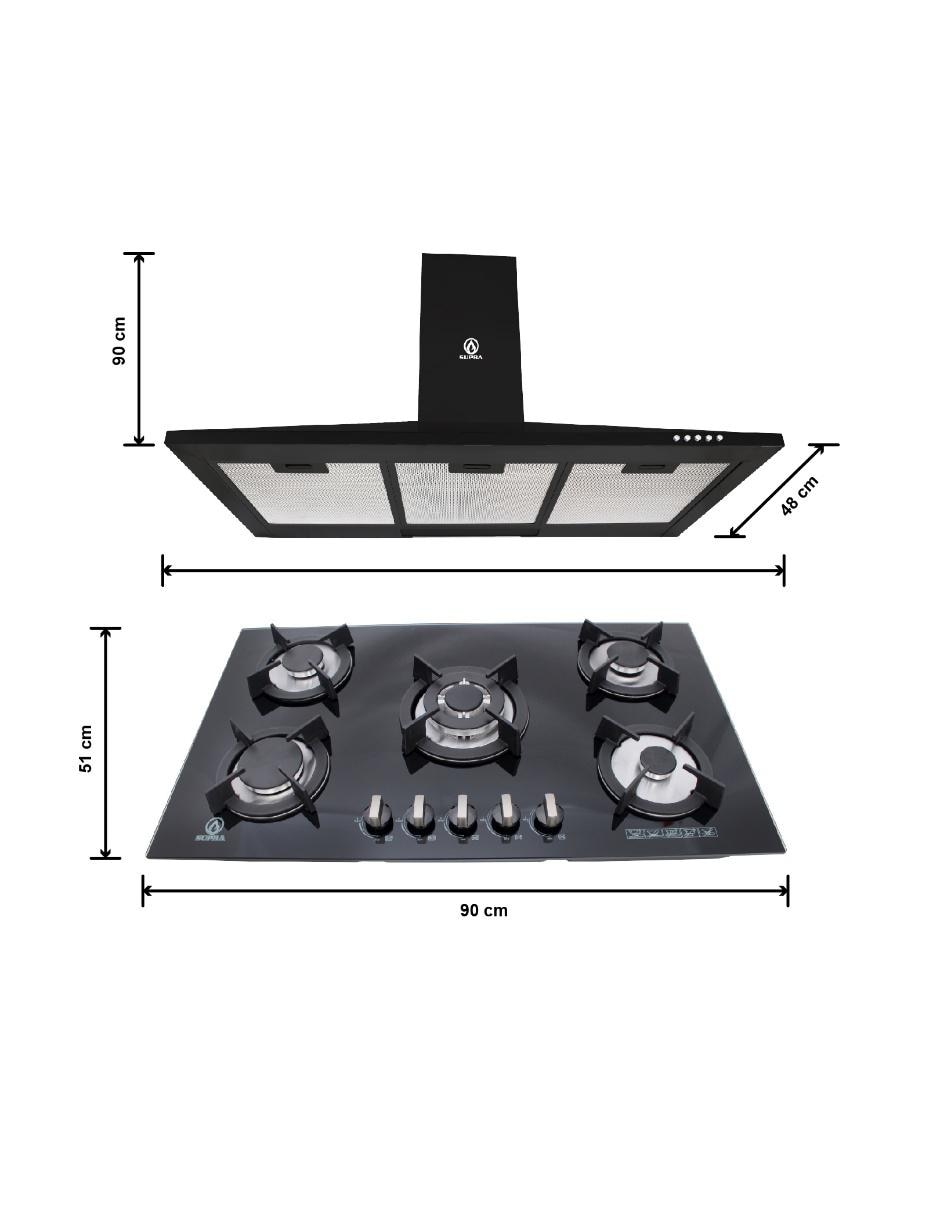 Campana de pared C9-20-BB de acero 3