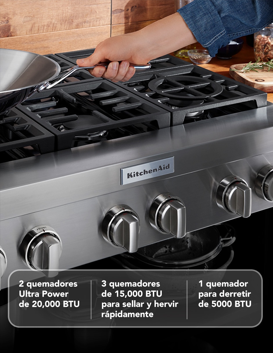 Parrilla a gas empotrable KCGC506JSS 9