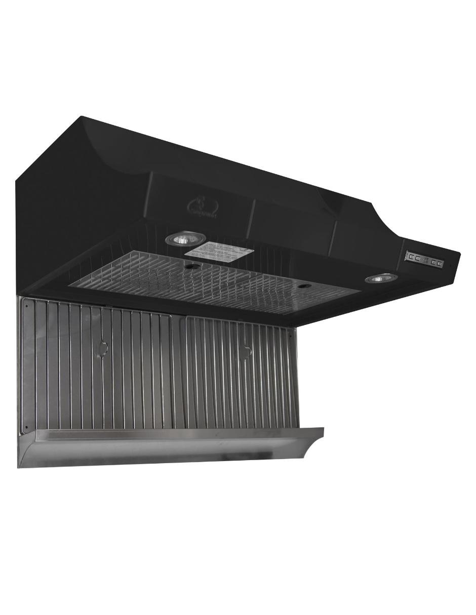 Campana de pared Sanaire ACAPULCO PA 80CM de acero inoxidable
