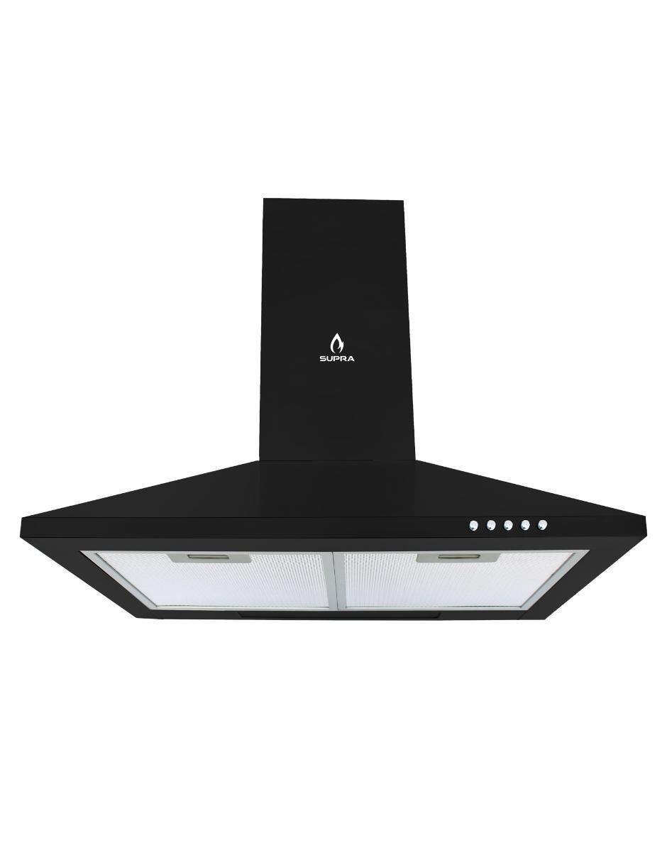 Campana de pared Supra CM-60-BLACK de acero inoxidable