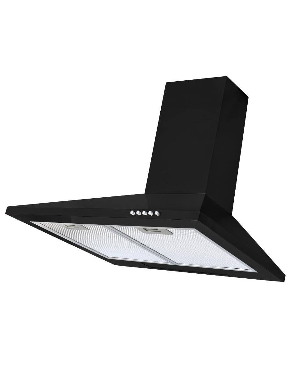 Campana de pared Supra CM-60-BLACK de acero inoxidable