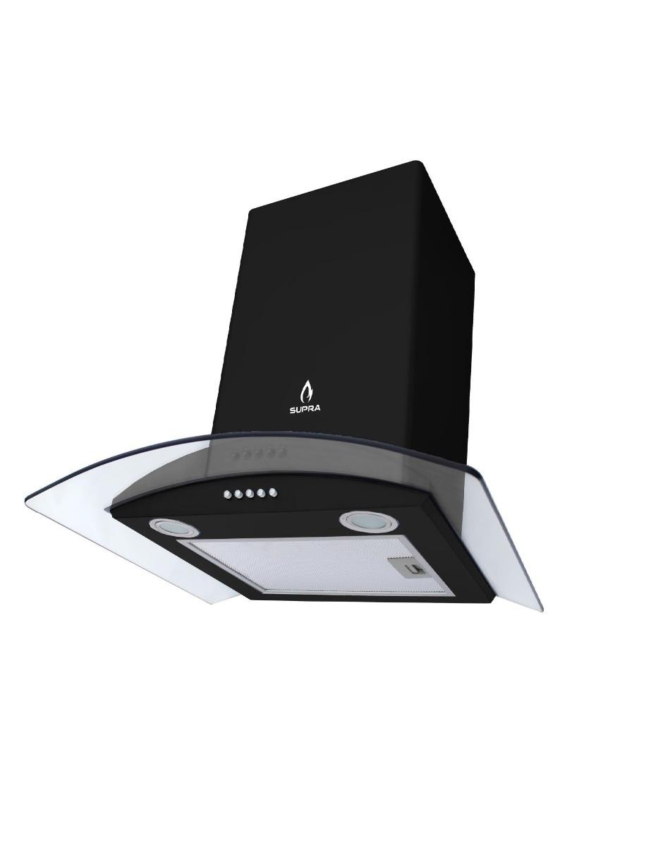 Combo campana de cocina Supra C6-08-BB de acero inoxidable