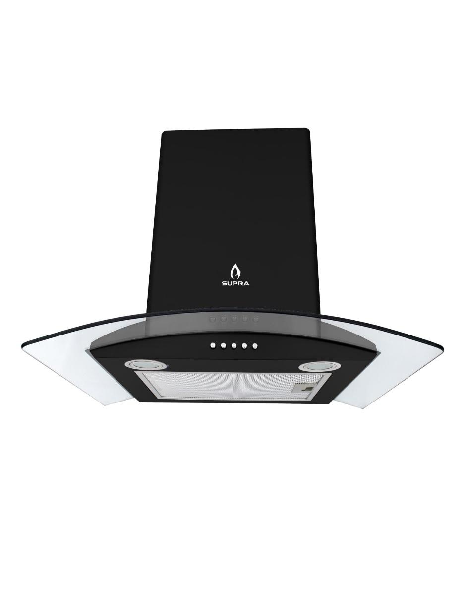 Combo campana de cocina Supra C6-08-BB de acero inoxidable
