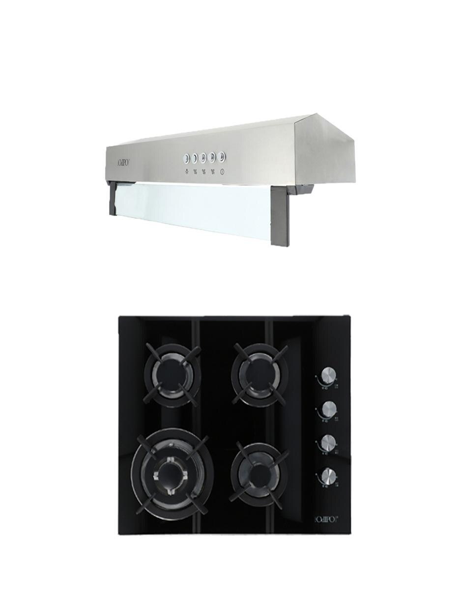 Combo campana de cocina THORY 50 + CLIO de cristal templado 4