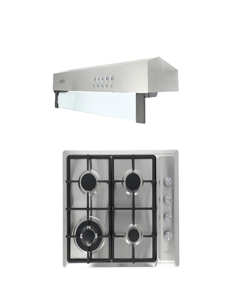 Campana de pared Odipo THORY 50 + VULCANO de acero inoxidable