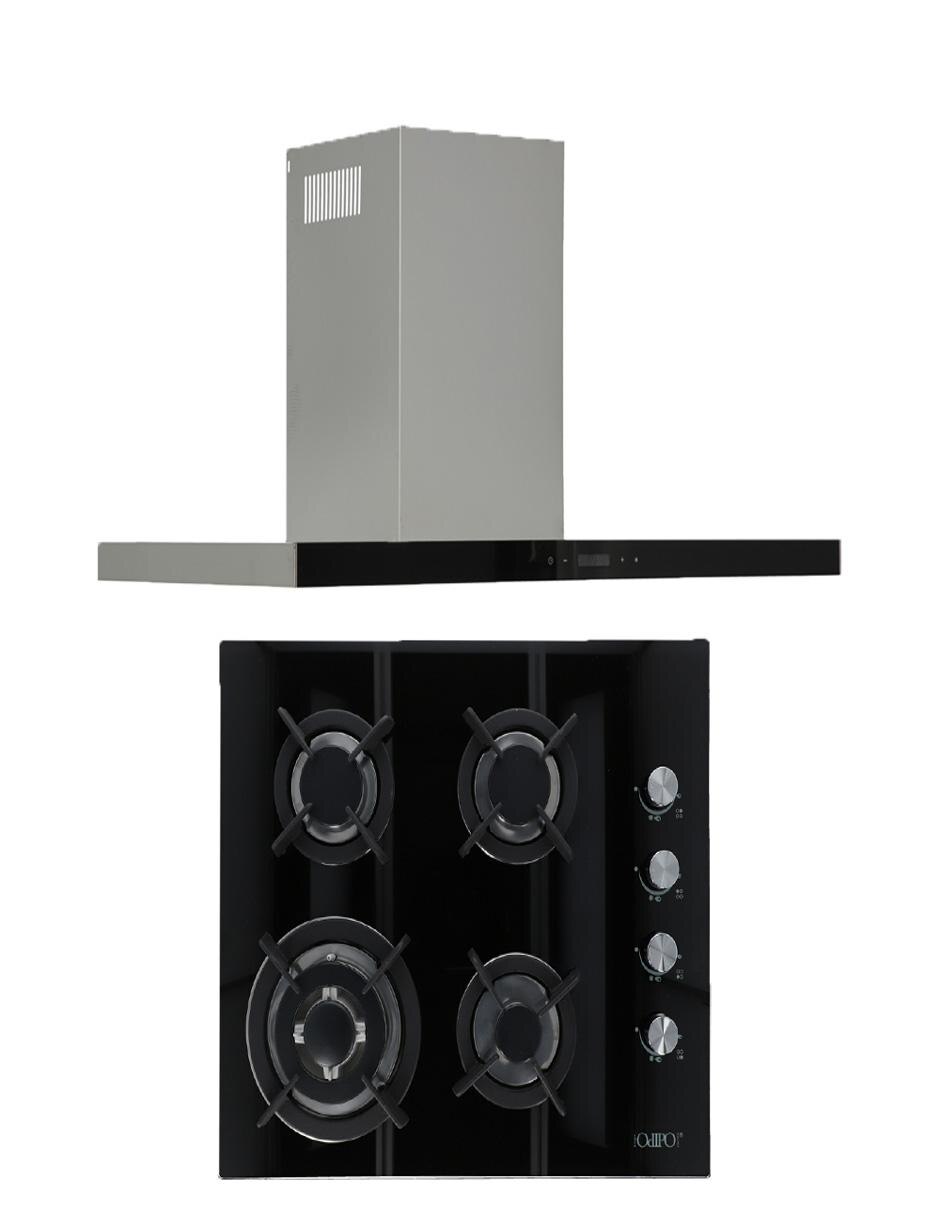 Campana de pared TEMAX + CLIO de cristal templado Campana de pared TEMAX + CLIO de cristal templado