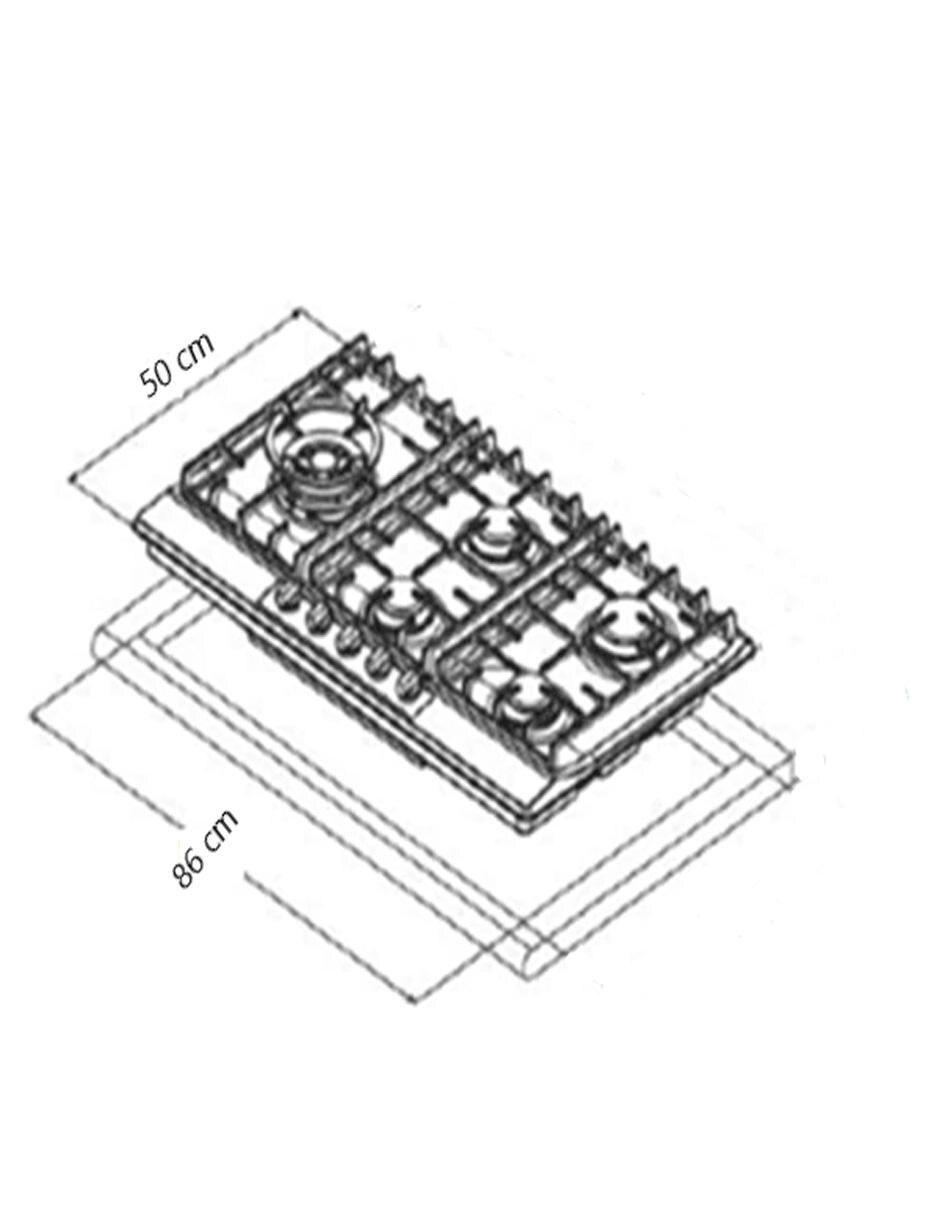 Campana de pared TEMAX + CERES de cristal templado 3