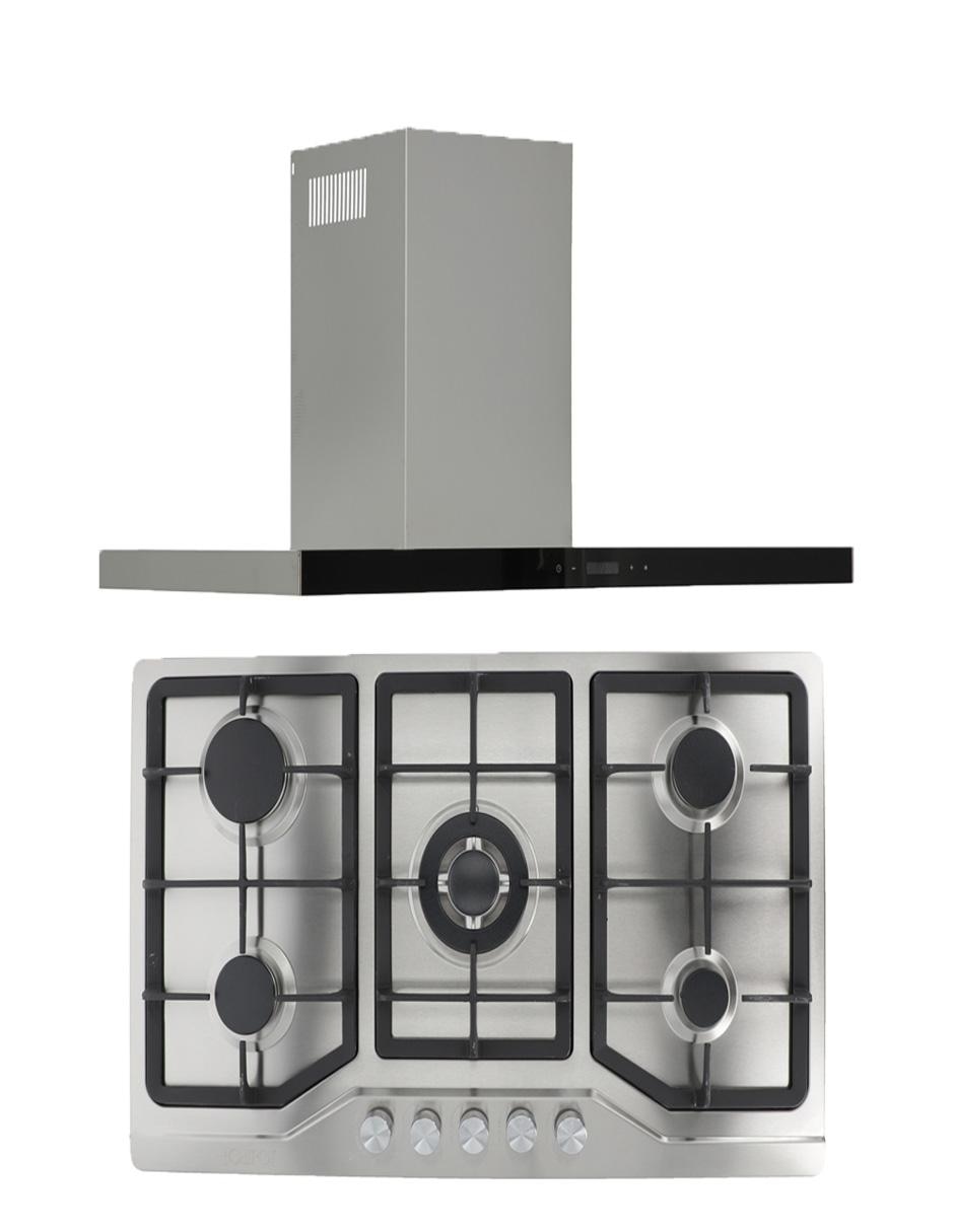 Campana de pared TEMAX + VESTA de acero inoxidable