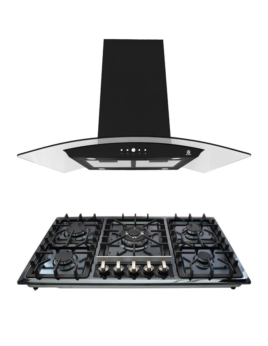Combo campana de cocina Supra C9-69-AN de acero inoxidable
