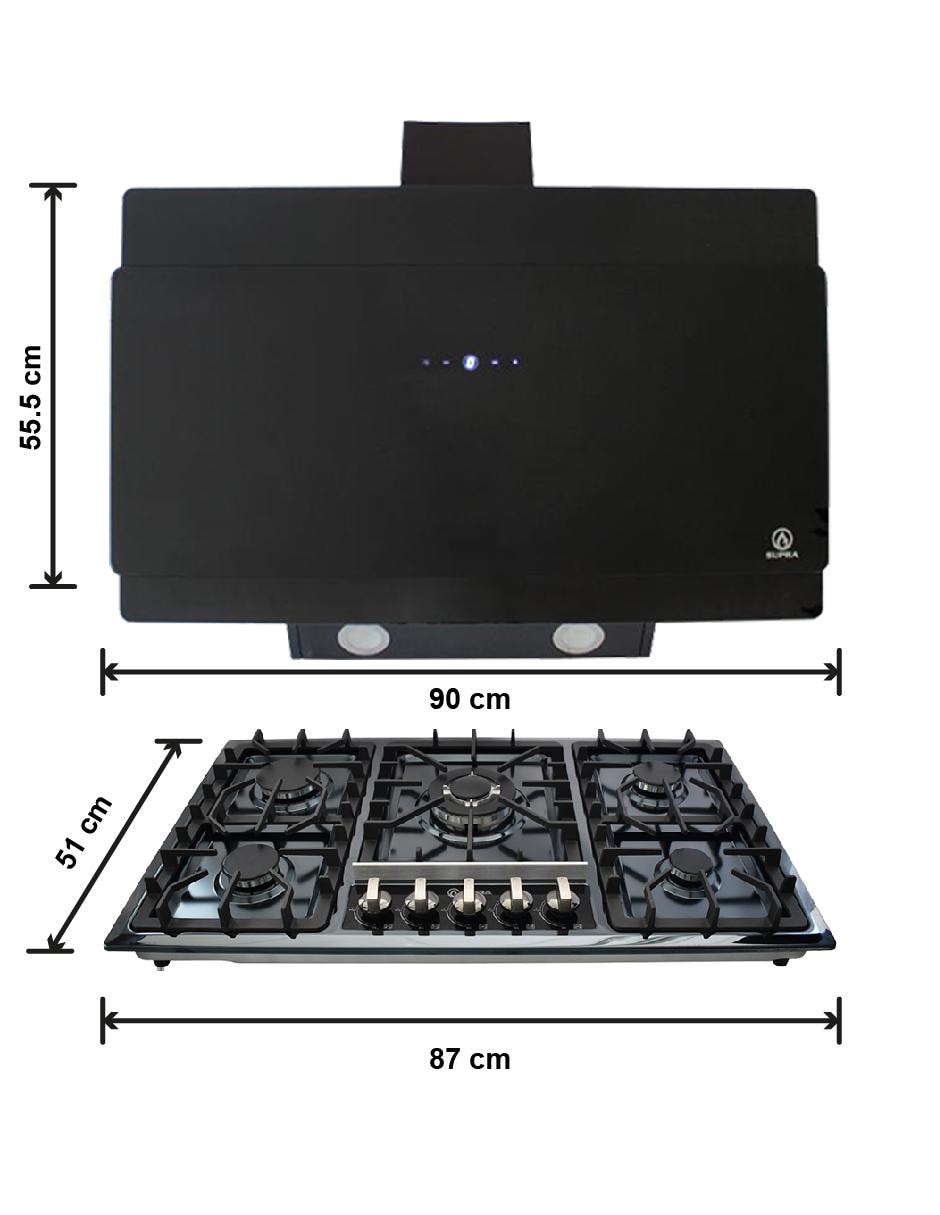 Combo campana de cocina Supra C9-71-AN de acero inoxidable