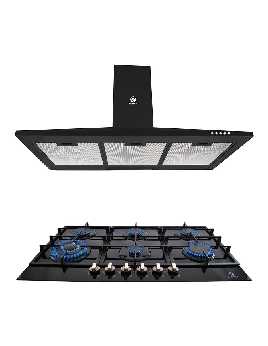 Combo campana de cocina Supra DORIA de acero inoxidable