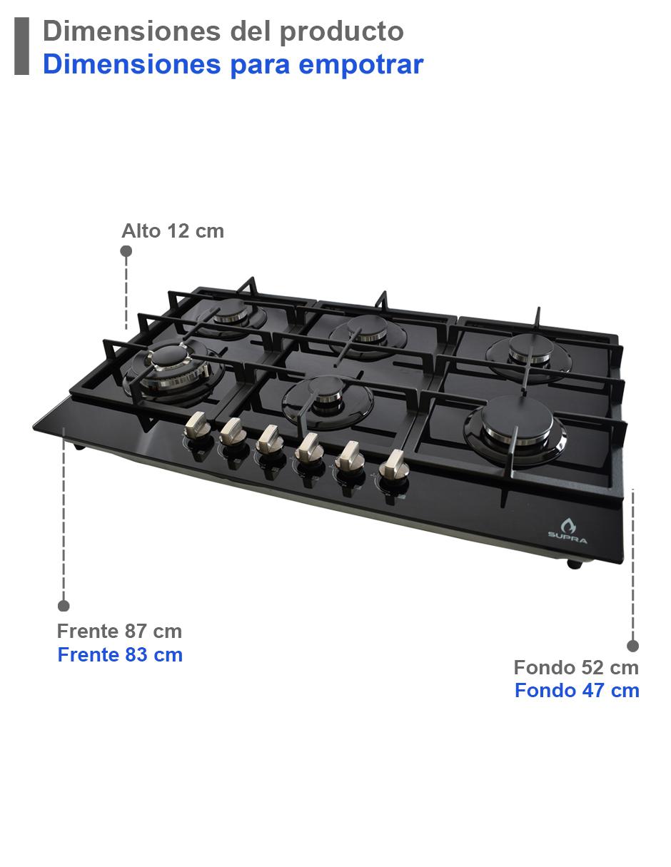 Combo campana de cocina Supra DORIA de acero inoxidable