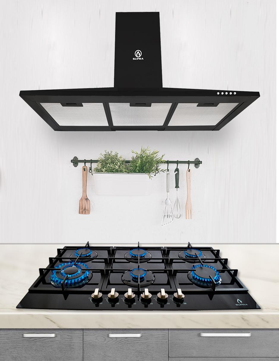Combo campana de cocina Supra DORIA de acero inoxidable