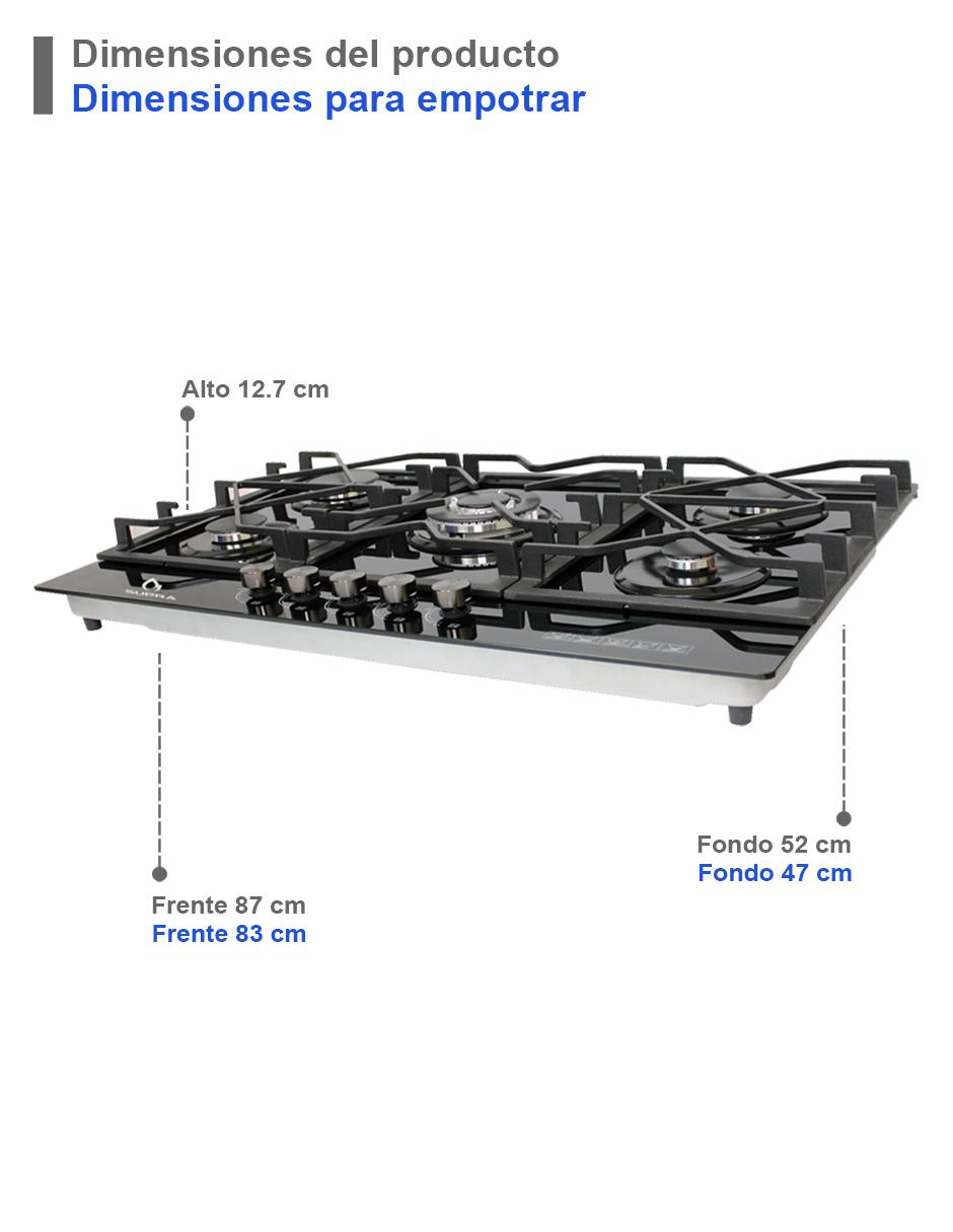 Combo campana de cocina Supra Varenna de acero inoxidable