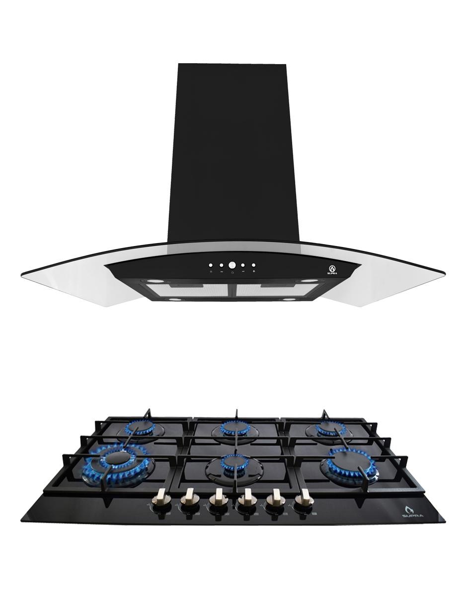 Combo campana de cocina Supra Montalcino de acero inoxidable