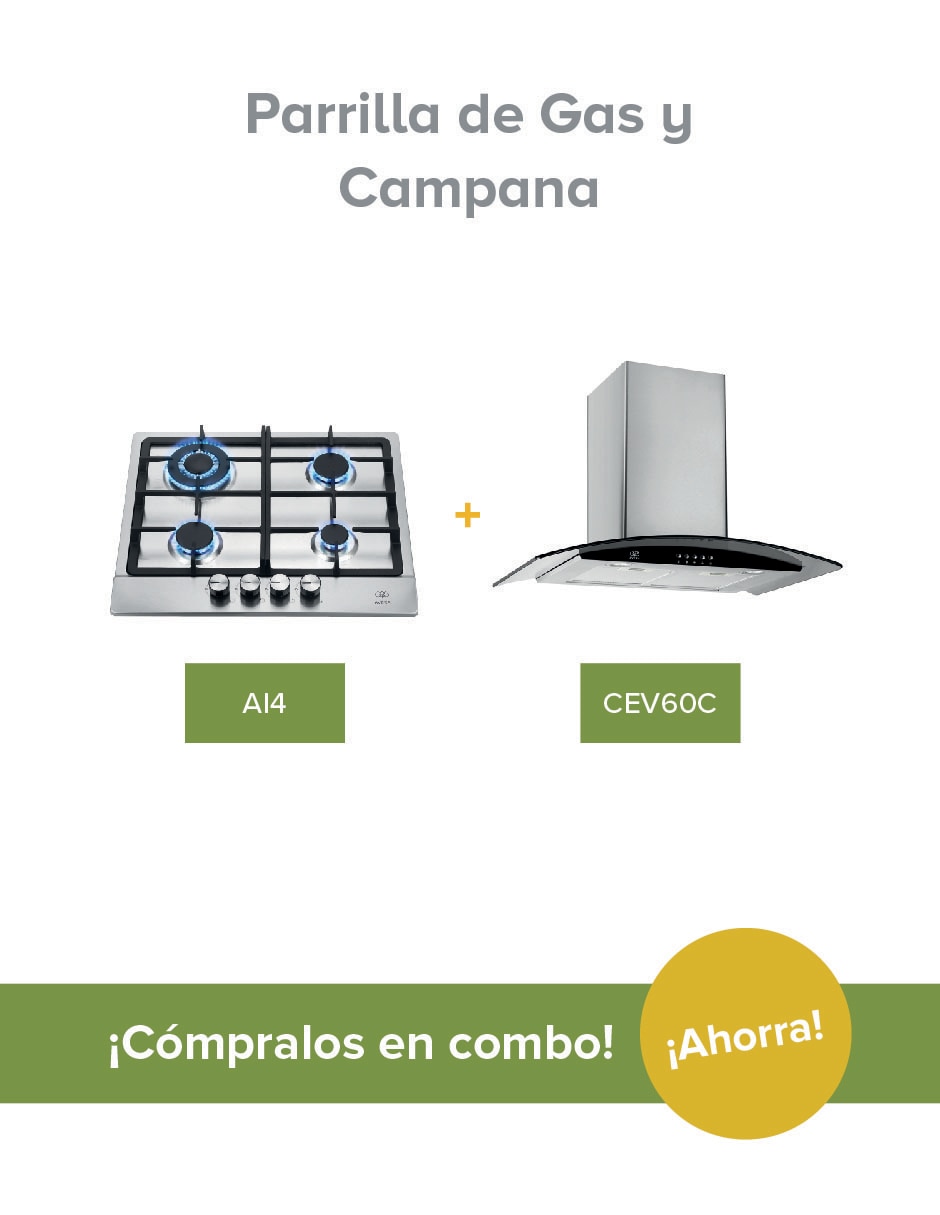 Parrilla a gas lp empotrable Avera