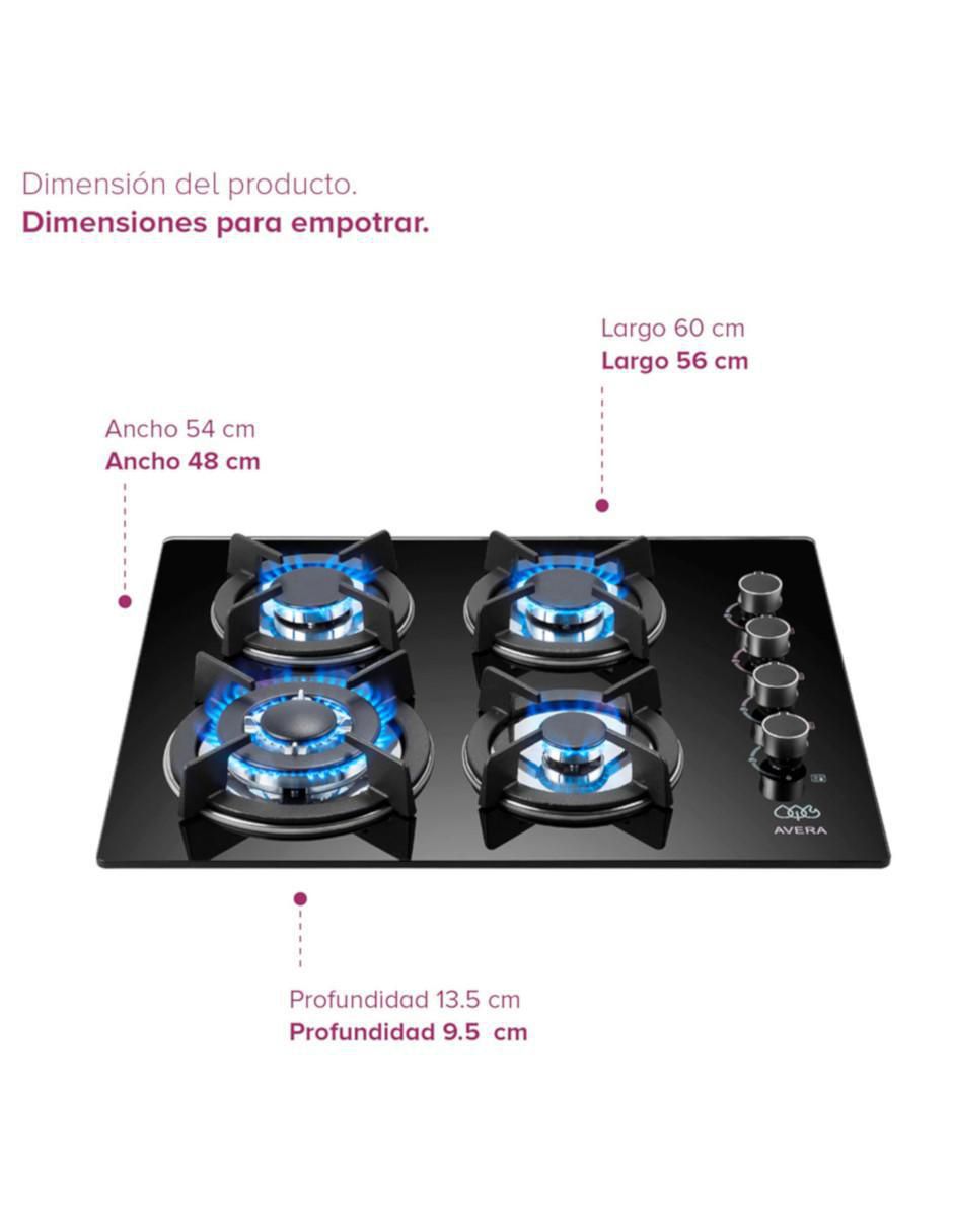 Parrilla a gas lp empotrable Avera