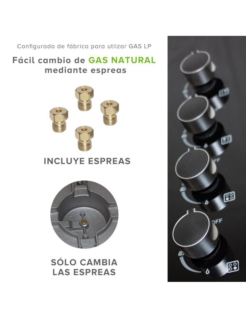 Parrilla a gas lp empotrable Avera