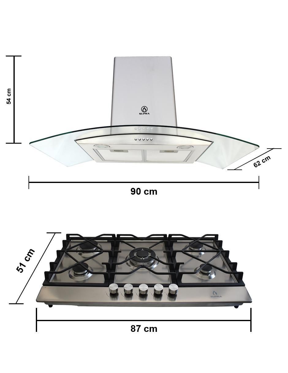 Campana de pared Supra Treviso de acero inoxidable