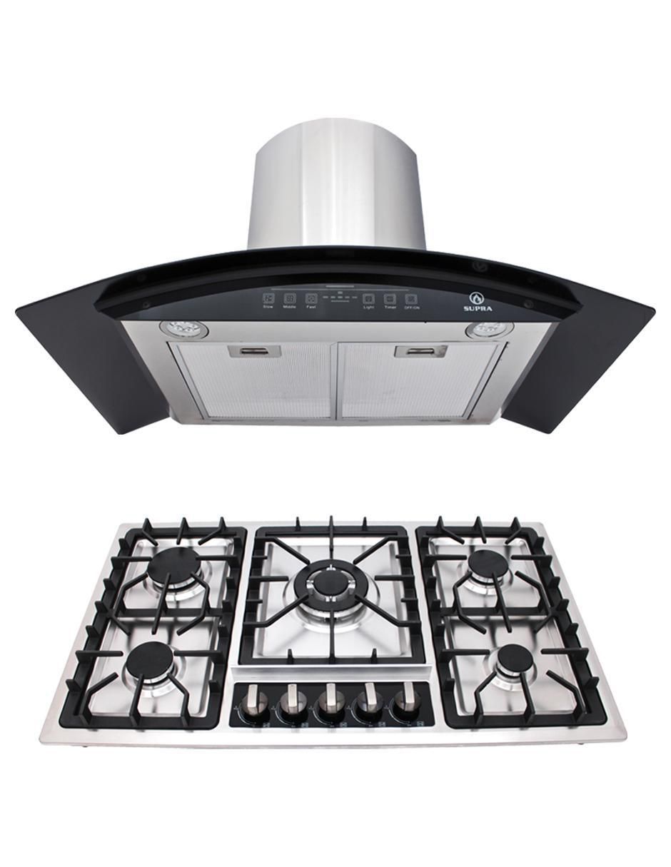 Campana de pared Supra Udine de acero inoxidable