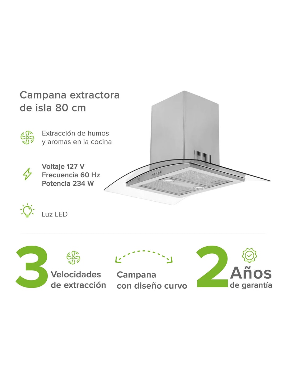 Campana de pared CEVD90B de acero inoxidable 2