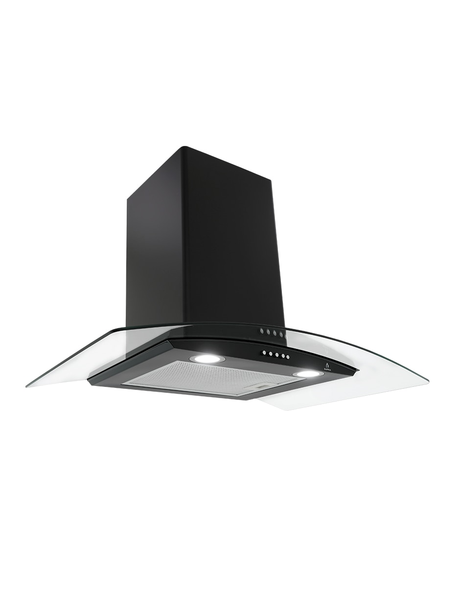 Campana de pared CC-76-BLACK de cristal templado 2