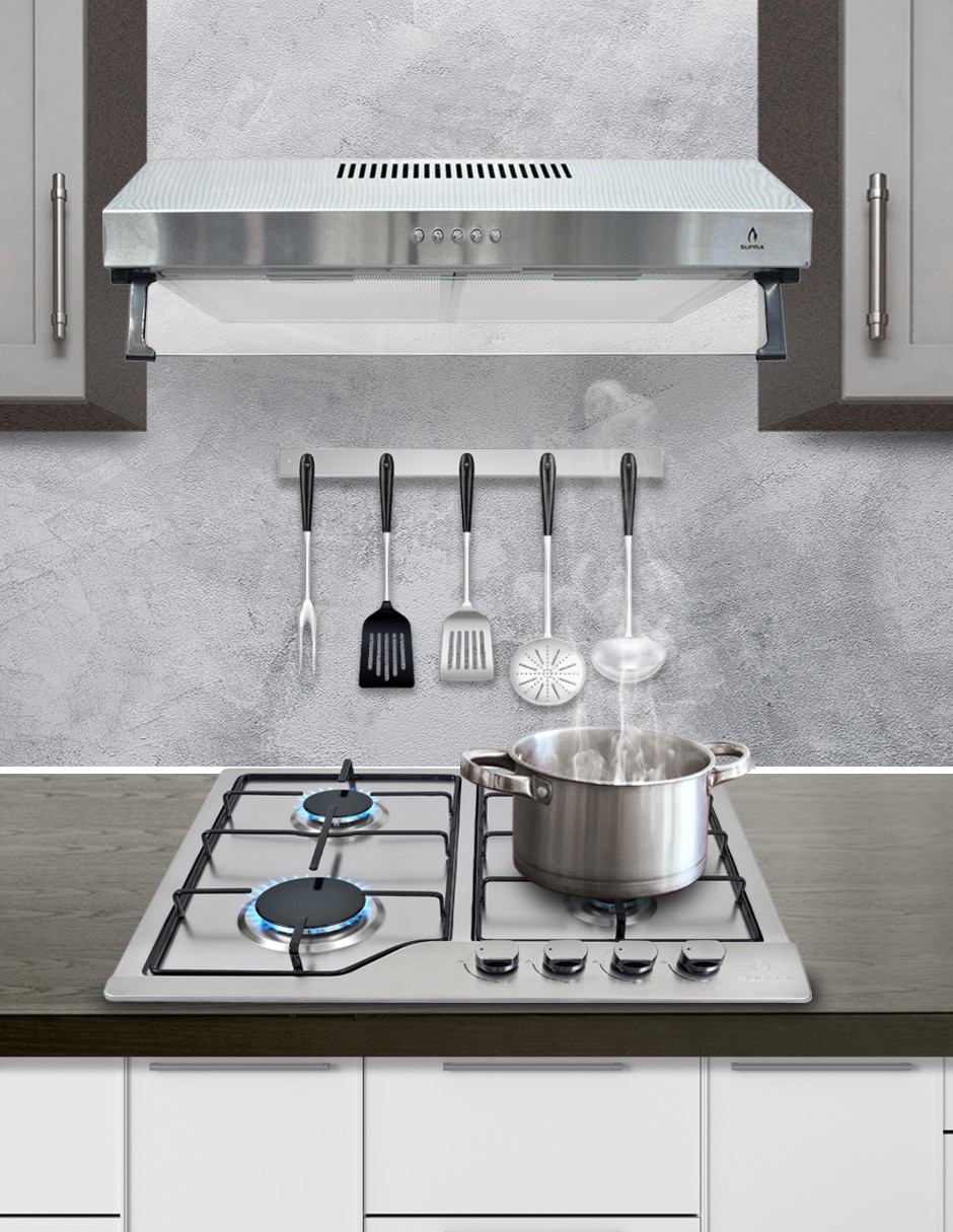Campana de pared NUBE A-60 de acero inoxidable 5