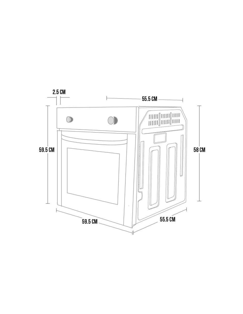 Horno a gas lp Disa Home HGEMP24AI capacidad 58 L