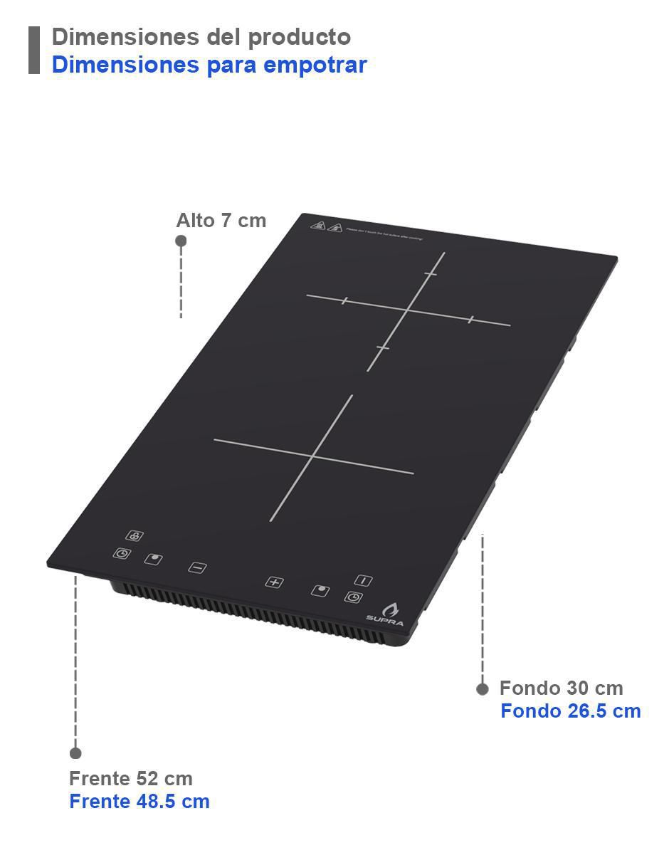 Parrilla eléctrica empotrable Supra