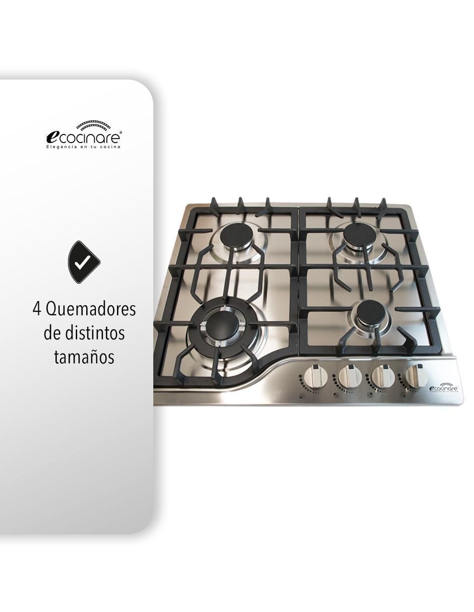 Parrilla a gas lp empotrable Ecocinare