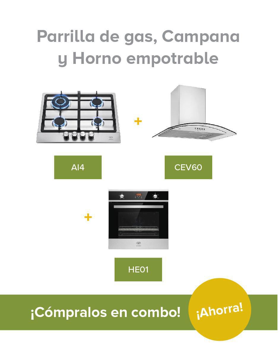 Parrilla a gas lp empotrable Avera