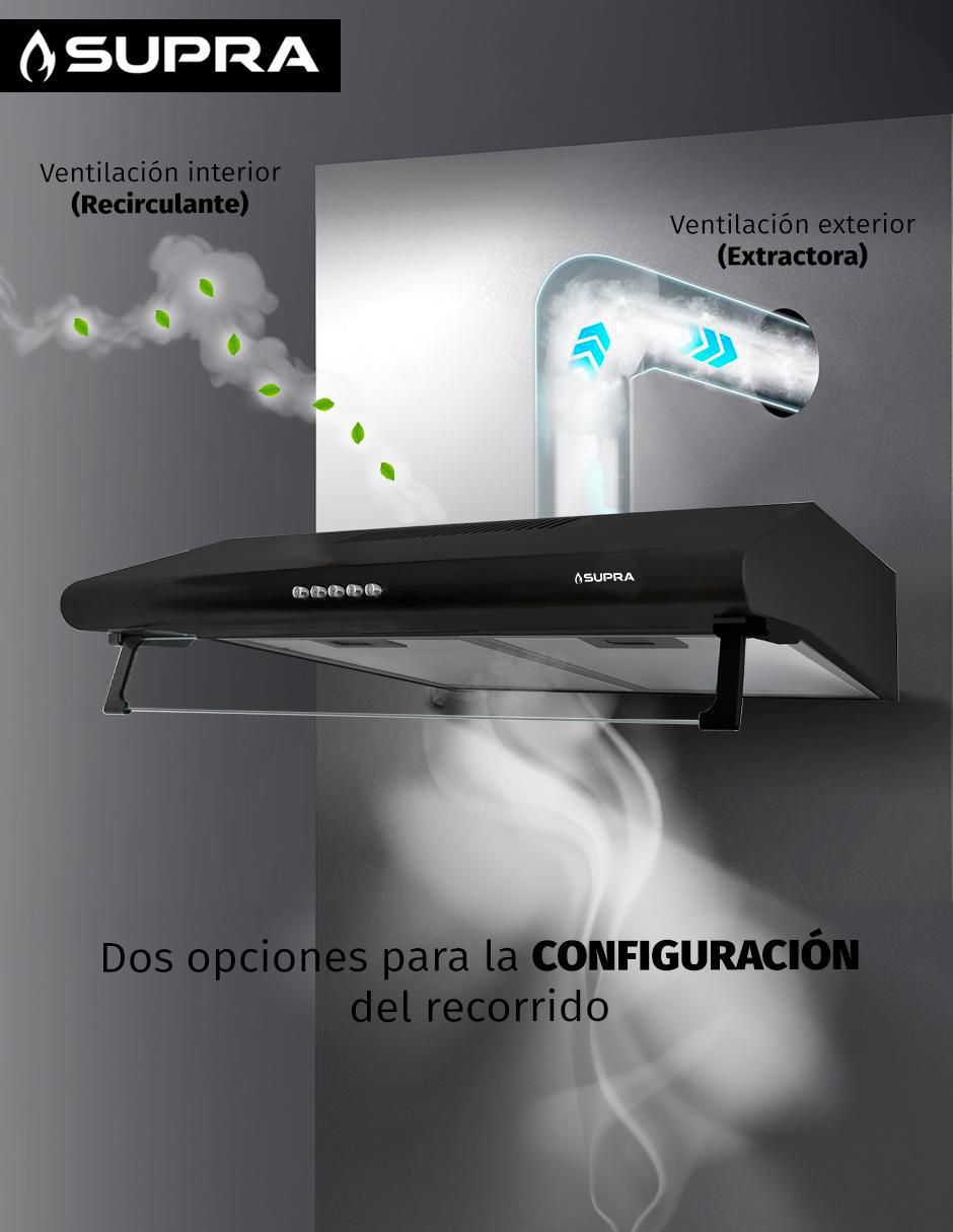 Campana de pared CB-76-BLACK de acero Campana de pared CB-76-BLACK de acero