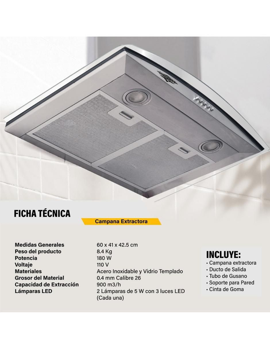 Campana de isla Gutstark MKZ-CAMPA600MGRI de acero inoxidable