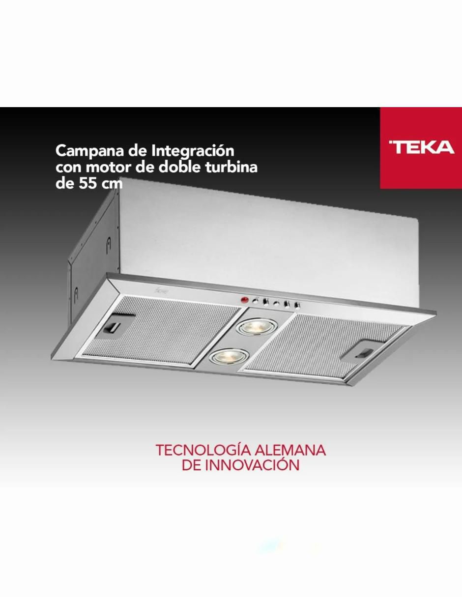 Campana plana TOTAL GFH 55 INOX de acero inoxidable 6