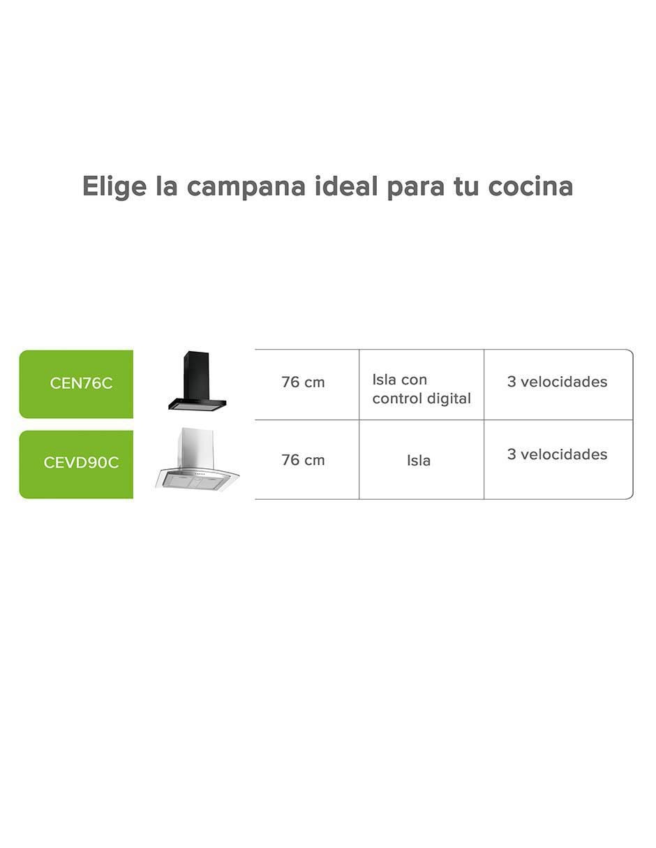 Campana de isla CEN76C de acero inoxidable 11