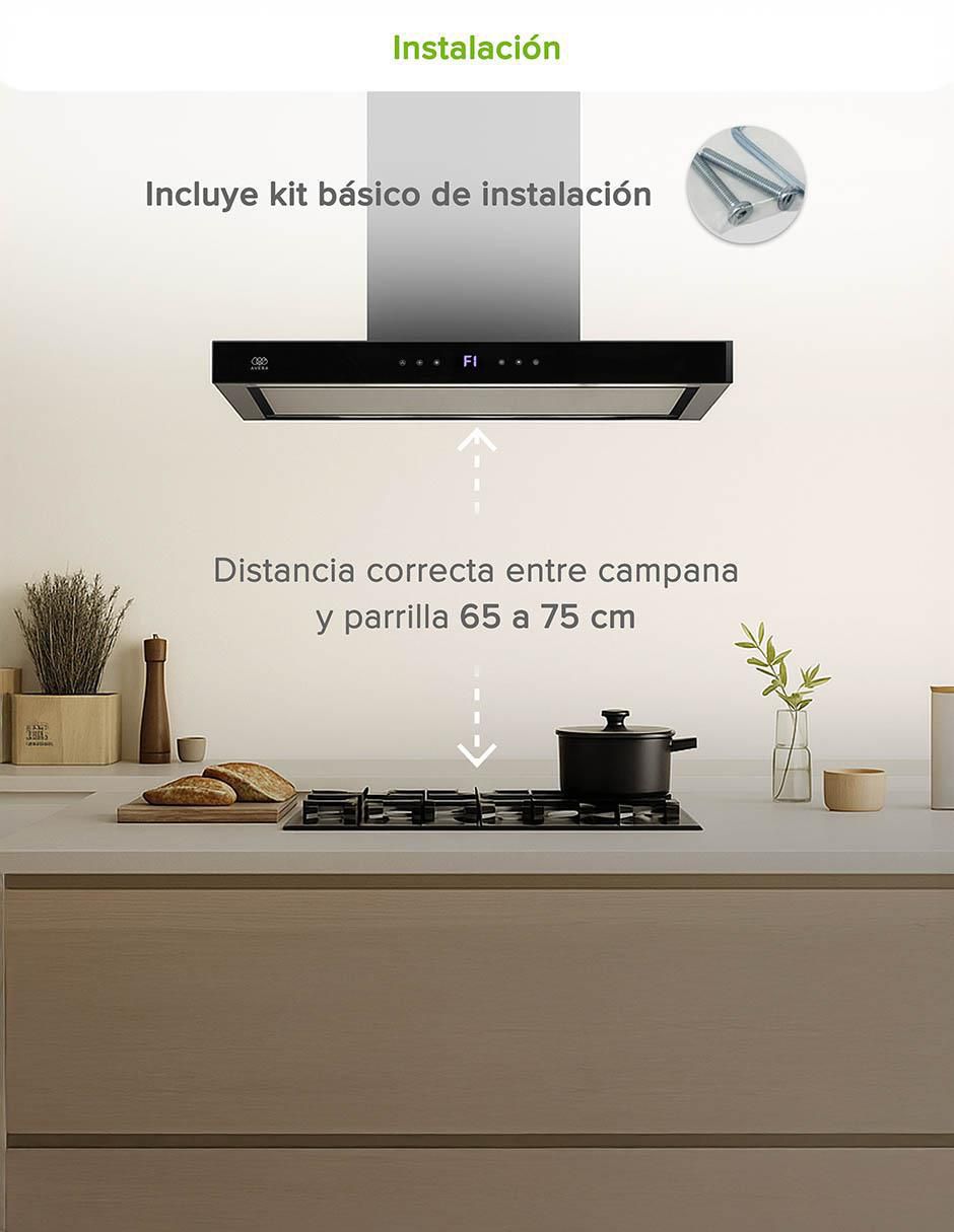 Campana de isla CEN76C de acero inoxidable 14