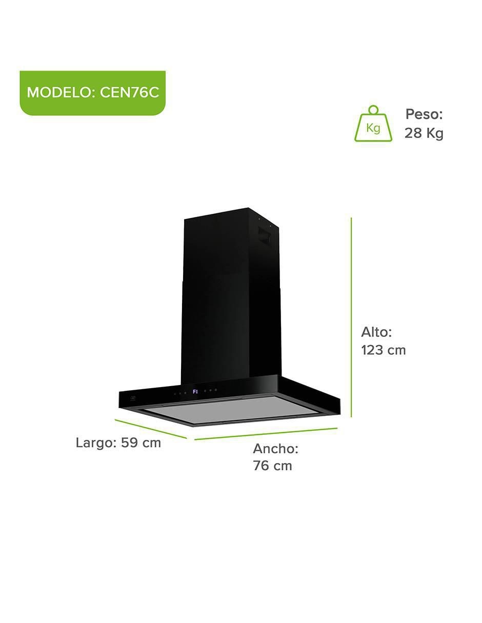 Campana de isla CEN76C de acero inoxidable 15